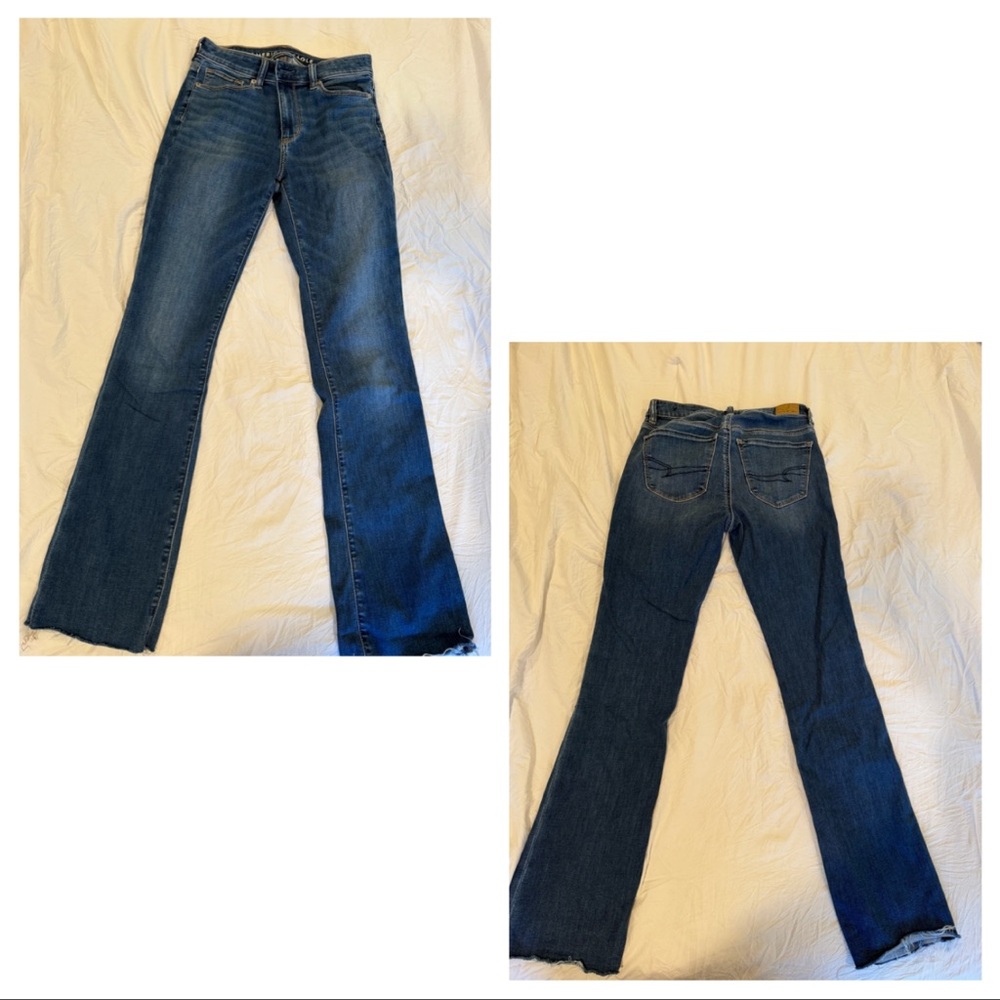 American Eagle Outfitters Dark Blue Flare Jeans
